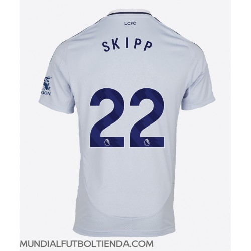 Camiseta Leicester City Oliver Skipp #22 Tercera Equipación Replica 2024-25 mangas cortas